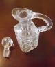 Antique Pressed Glass Cruet 3 Mold Blown Clear Early 1900s Other photo 4