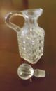 Antique Pressed Glass Cruet 3 Mold Blown Clear Early 1900s Other photo 5