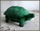 Art Deco Malachite Glass Turtle Trinket Box Perfume Bottles photo 7