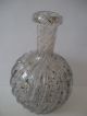 Vintage Art Glass Italian Murano? Perfume Bottle Swirl Speckled Ribbing Design Perfume Bottles photo 3
