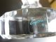 German Goebel Lead Crystal Frosted Eagle On Clear Base Paperweight Signed Figure Figurines photo 8