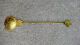 Antique Rare Champleve Sugar Berry Spoon - - 1800 ' S Metalware photo 3