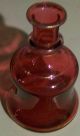 Antique Vintage Cranberry Glass Vase Ern Decanter Server Bottle Decanters photo 3
