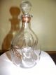 Antique Pinched Art Glass Liquor Decanter Private Stock Bar Collection Luxury Decanters photo 5