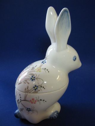 Viana Do Castelo Portugal Porcelain Covered Rabbit Dish photo