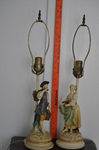 A Pair Of Vintage Table Lamps photo