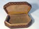 Antique Paper Mache/fabric Molded Box Other photo 2