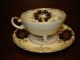 Vintage Footed Cup & Saucer,  Gold,  Yellow & Black,  Royal Sealy China,  Japan Cups & Saucers photo 2