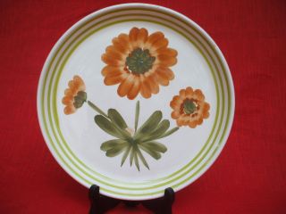 Vintage 1920 ' S Sarreguemines France Handpainted Floral Serving Plate Platter photo