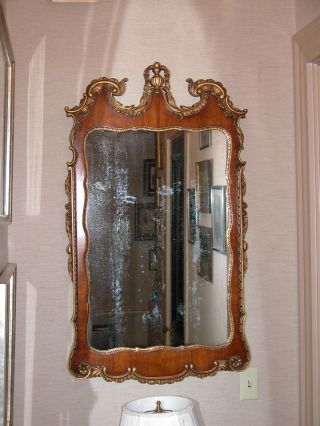 20th Century George Iii Style Mahogany Mirror photo