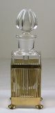 Perfume Bottle Metal Mounts With Portrait Miniature - & Signed Perfume Bottles photo 2