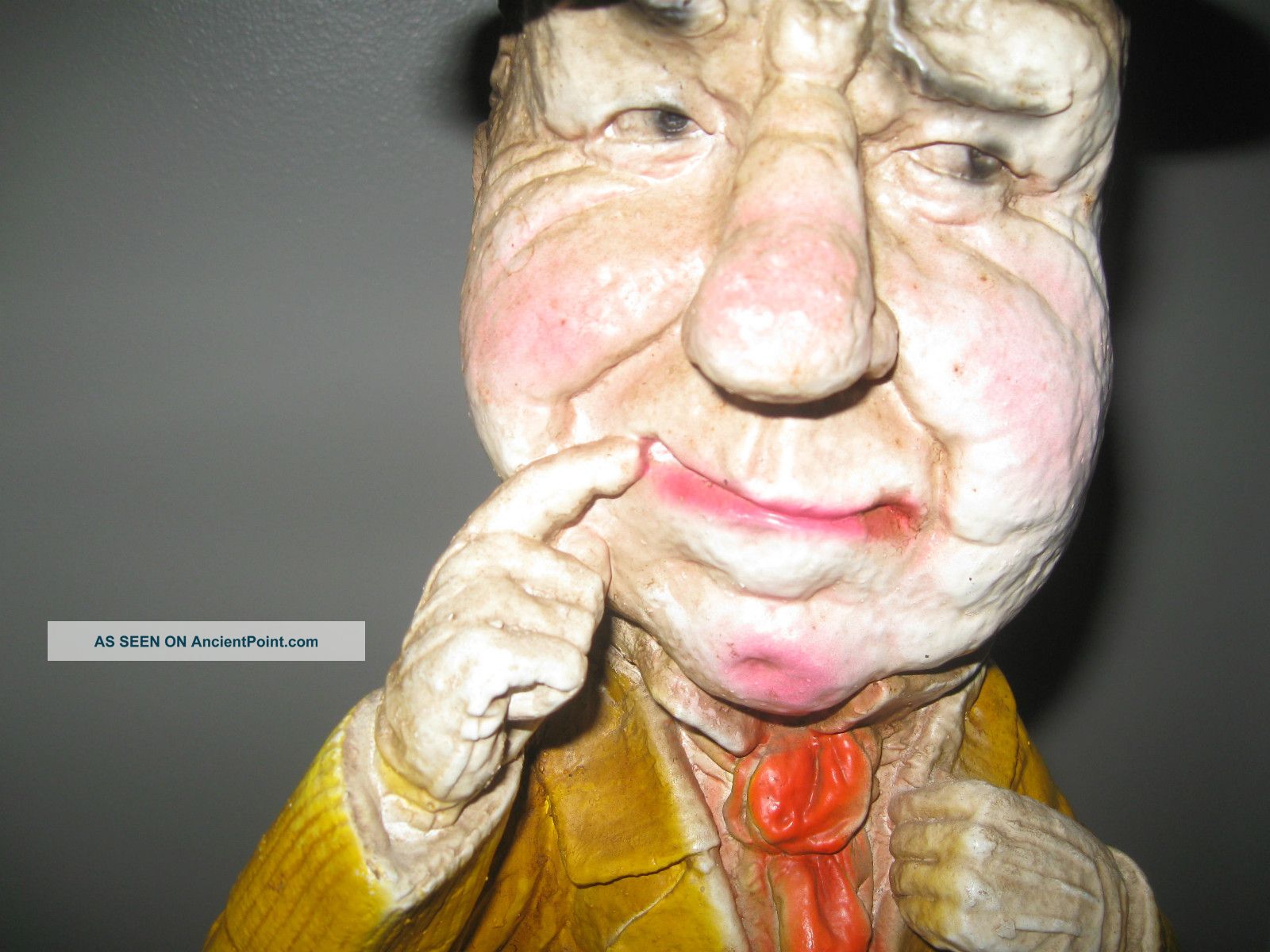 Vintage Big Head Ceramic Sculpture