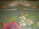 Mid Century 50 ' S Toleware Tray Nashco Flower Hand Painted Signed La Verne Large Toleware photo 5