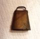 Antique Bells Made In India Decorated Elephant Claw Bell Cowbell Patina Metalware photo 5