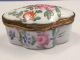 Antique Battersea Bilston English Enamel Flowered Snuff - Patch Box Other photo 1