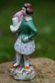 Mid 19th C Staffordshire Miniature Porcelaneous Figure With Feathered Hat C1860 Figurines photo 4