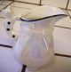 Cream Pitcher Glazed Irridescent With Cat On Handle,  Vintage Pitchers photo 1