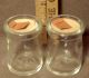 Two X - Vintage Hazel Atlas 2/3 Ounce Clear Glass Creamers W/ Cardboard Tops Pitchers photo 10