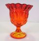 Vintage Amberina Moon And Stars Footed Compote Vase Compotes photo 1