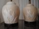 2 Mid Century Regency Modern Frederick Cooper Floral Lamps Vases photo 4