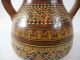 Vintage Peru Inca Cuzco 1971 Burnished Slip Glaze Pottery 2 Handled Vase Jug Jugs photo 4