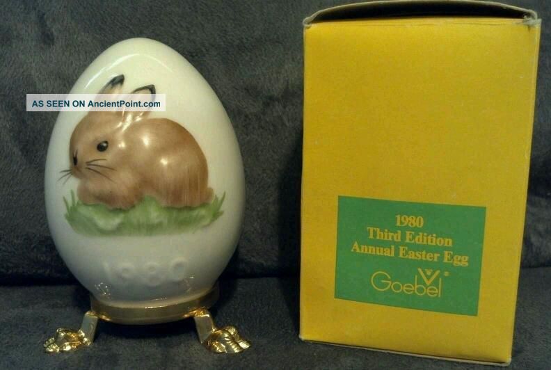 Goebel Western Germany Sticker On Box 1980 Third Edition Annual Easter Egg Other photo