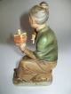 Norleans Japan Old Lady Porcelain Figurine Figurines photo 2