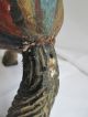 2 Vntg.  Antique Carousel Horses Hand - Painted Folk Art Composition 16 