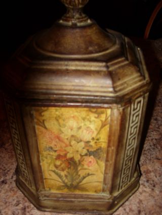 Decorative Metal Large Victorian Trinket Box W/ Lid photo