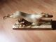 French Art Deco Running Greyhound Sculpture Figurines photo 2
