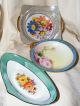 Vintage Noritake Hand Painted Lusterware Relish Dish Bowls photo 2