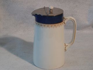 Rare Vintage Bisto England Syrup Pitcher Weighted Pouring Spout Pottery Antique photo