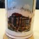 1880 Antique German Porcelain Beer Stein Augsburg Lithophane Pewter Rare Mugs & Tankards photo 1
