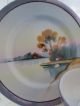Antique Hand Painted Noritake Tea Cups And Plate/ Trees,  House,  Swan Design Cups & Saucers photo 1