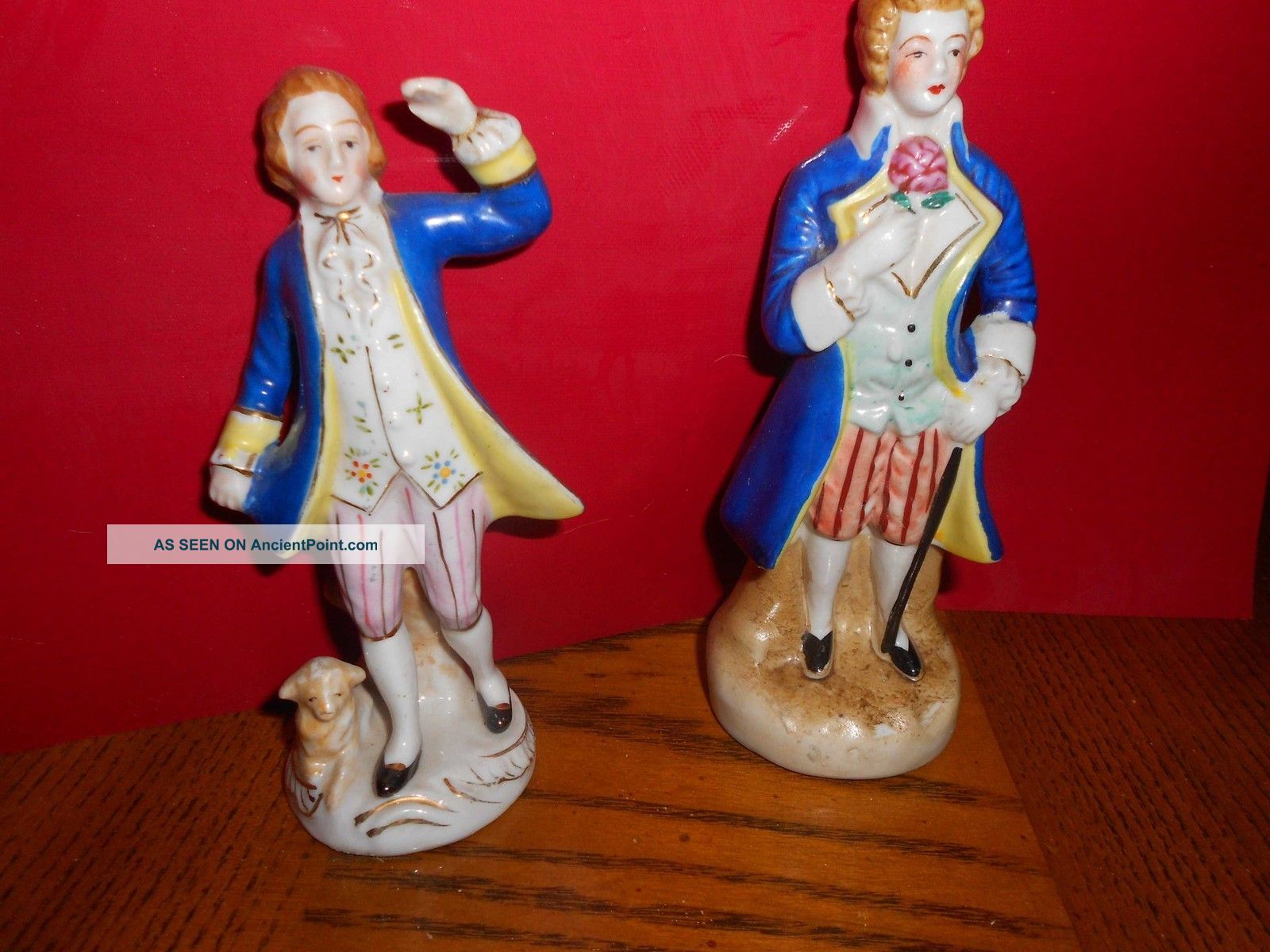 Pair Antique Figurines Made In Occupied Japan Figurines photo