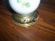 Glass Painted Floral Pattern Candle Bulb Lamp With Brass Base Lamps photo 2