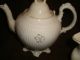 19th Century English Gold Gilt Ribbed Tea Set Teapots & Tea Sets photo 1