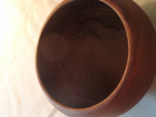 Vintage Hand Carved Wooden Bowl photo