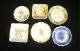 Assorted Patterns Six Antique China Butter Pats Butter Pats photo 1