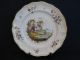 Antique Rare Pair French Marseille Hand Painted Porcelain Painting Plates Plates & Chargers photo 2