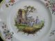 Antique Rare Pair French Marseille Hand Painted Porcelain Painting Plates Plates & Chargers photo 3
