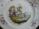 Antique Rare Pair French Marseille Hand Painted Porcelain Painting Plates Plates & Chargers photo 4
