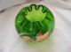 Thomas Webb Enameled Orchid Or Iris Flower Emerald Green Cabinet / Rose Vase Vases photo 4