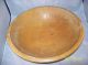Vintage Wood Footed Munising Bowl With Oval Egg Shaped Design Carvings Signed Bowls photo 2