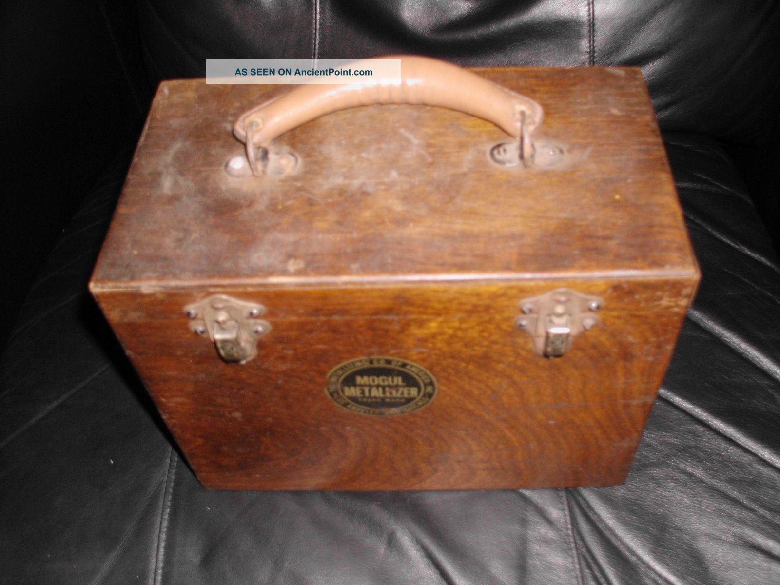 1940s Mogul Metallizer Thermal Rod Sprayer Wooden Box In Boxes photo