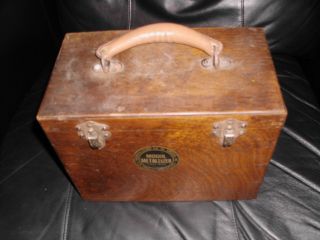 1940s Mogul Metallizer Thermal Rod Sprayer Wooden Box In photo