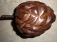 Walnut Bowl With Carved Fruit - Mid - Century Antique - Perfect Condition Bowls photo 8