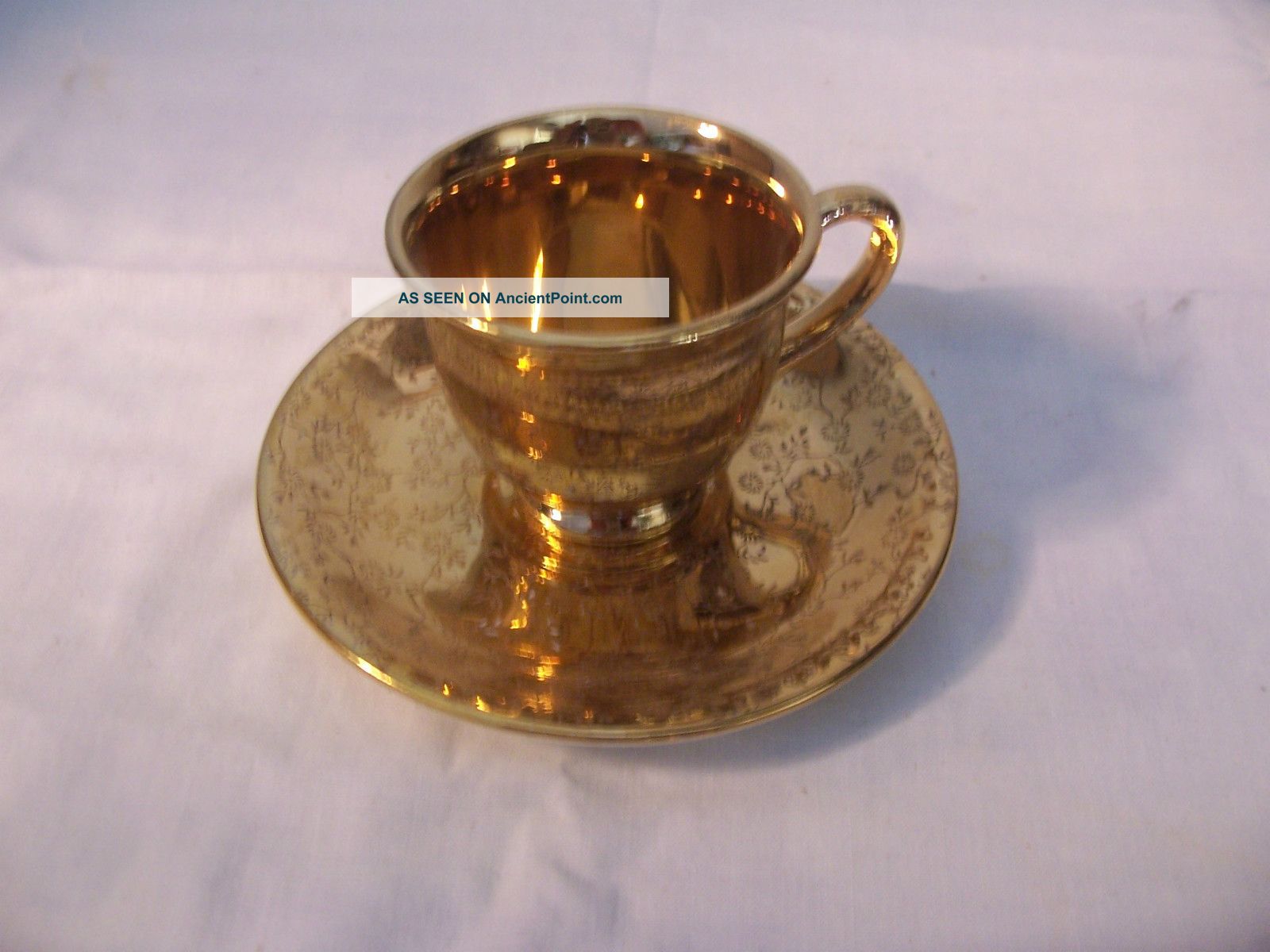 Homer Laughlin Tea Cup And Saucergeo H.  Bowman Georgian Cups & Saucers photo