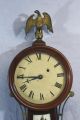 19thc Antique American Weight Driven Clock Ships Constitution Guerriere War 1812 Clocks photo 1