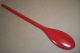 Decorative Wooden Ware Spoon Red With Hand Painted Design 13 - 3/4 